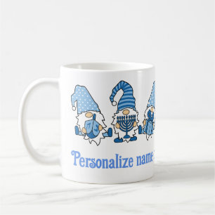 Happy Hanukkah Holiday Gnome  Coffee Mug