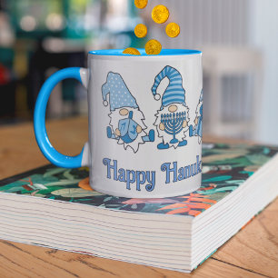 Happy Hanukkah Holiday Gnome Mug