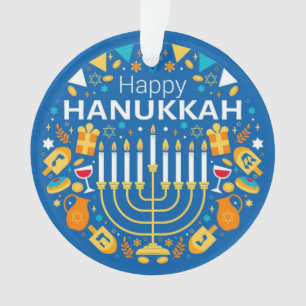 Happy Hanukkah Holiday  Ornament
