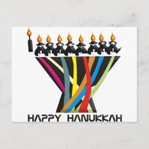 Happy Hanukkah Holiday Postcard
