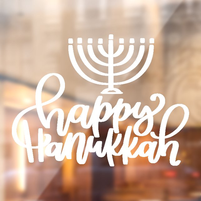 Happy Hanukkah Holiday Window Decal (Sheet 2)