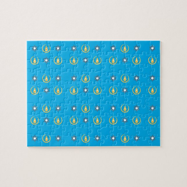 Happy Hanukkah Jigsaw Puzzle (Horizontal)