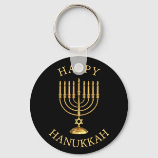 Happy Hanukkah Key Ring