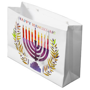 Happy Hanukkah Large Gift Bag
