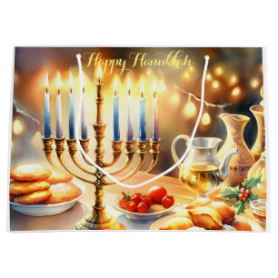 Happy Hanukkah Large Gift Bag