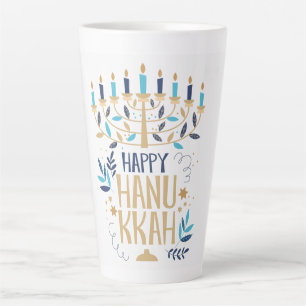 Happy Hanukkah Latte Mug