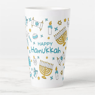 Happy Hanukkah Latte Mug
