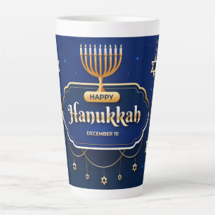 Happy Hanukkah Latte Mug