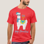 Happy Hanukkah Llama  Cute Alpaca Chanukah Kids  T-Shirt<br><div class="desc">Happy Hanukkah Llama  Cute Alpaca Chanukah Kids  .</div>