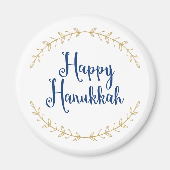 Happy Hanukkah Magnet (Front)