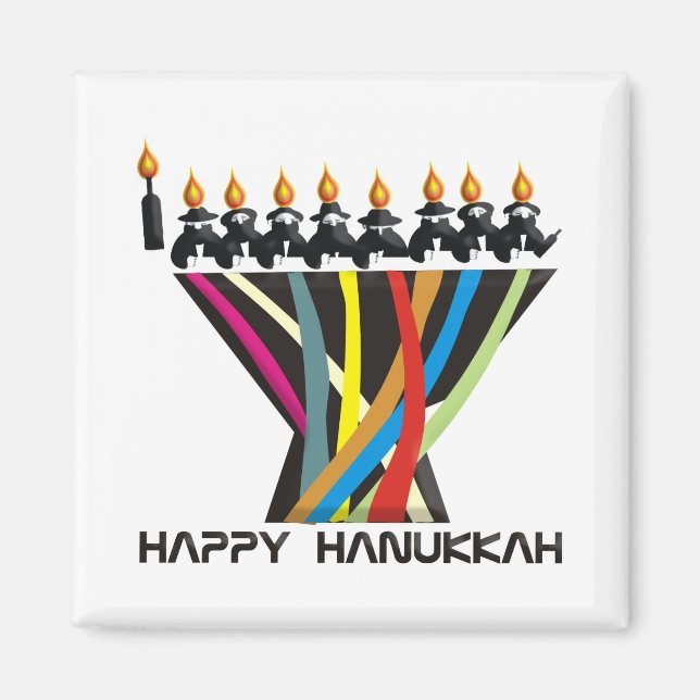 Happy Hanukkah Magnet (Front)