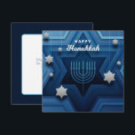 Happy Hanukkah Menorah Card<br><div class="desc">Paper cutout look design.</div>
