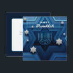 Happy Hanukkah Menorah Card<br><div class="desc">Paper cutout look design.</div>