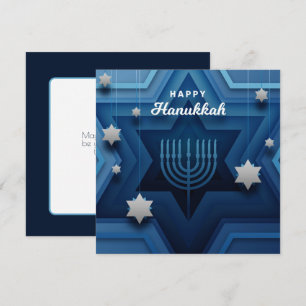 Happy Hanukkah Menorah Card