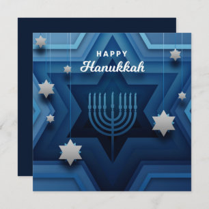 Happy Hanukkah Menorah Card
