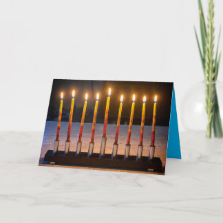 Happy Hanukkah Menorah Miracle Card