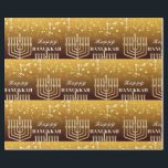 Happy Hanukkah Menorah Wrapping Paper<br><div class="desc">.Celebrate eight days and eight nights of the Festival of Lights with Hanukkah cards and gifts. The festival of lights is here. Light the menorah, play with the dreidel and feast on latkes and sufganiyots. Celebrate the spirit of Hanukkah with friends, family and loved ones by wishing them Happy Hanukkah....</div>