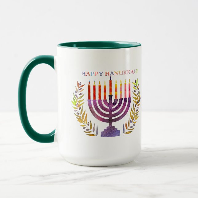 Happy Hanukkah Mug (Left)