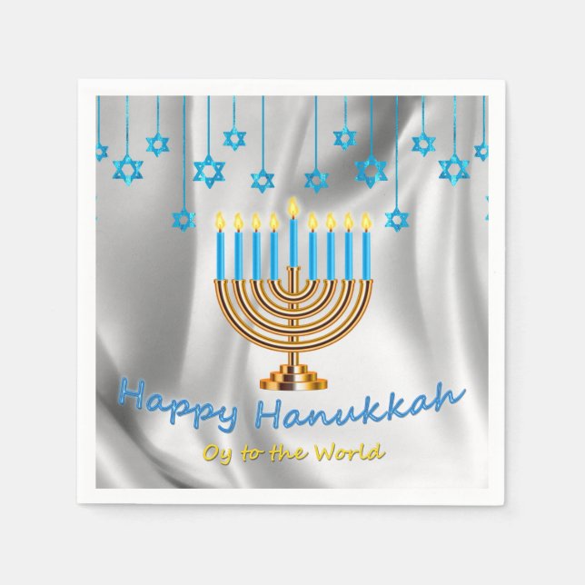 Happy Hanukkah Napkin (Front)