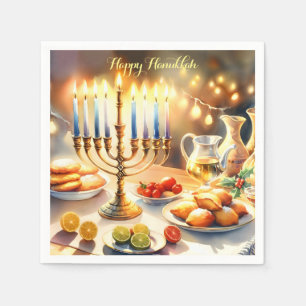 Happy Hanukkah Napkin