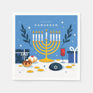 Happy Hanukkah Napkins