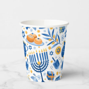 Happy Hanukkah Paper Cups
