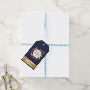 Happy Hanukkah Party Festival of lights Beautiful Gift Tags