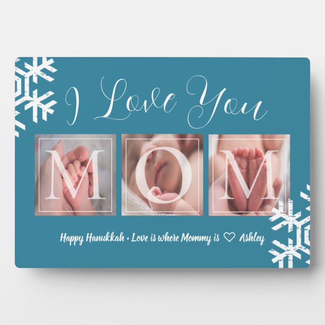 Happy Hanukkah Photo Plaque (Front)