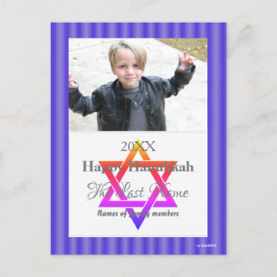 Happy Hanukkah Photo Postcard - HAMbWG