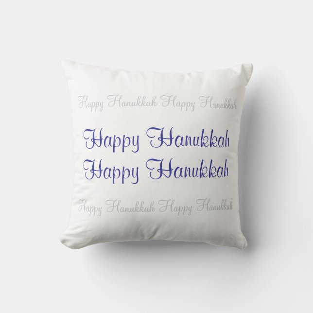 Happy Hanukkah Pillow (Front)