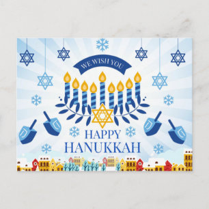 Happy Hanukkah Postcard
