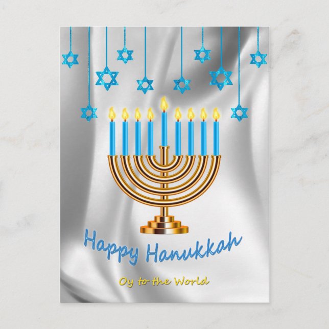 Happy Hanukkah Postcard (Front)