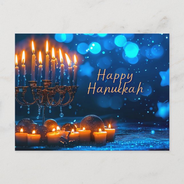 Happy Hanukkah Postcard (Front)