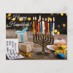 Happy Hanukkah Postcard<br><div class="desc">Happy Hanukkah</div>