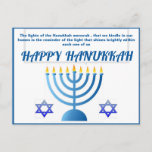 Happy Hanukkah Postcard<br><div class="desc">Happy Hanukkah</div>