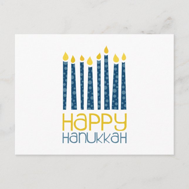 Happy Hanukkah Postcard (Front)