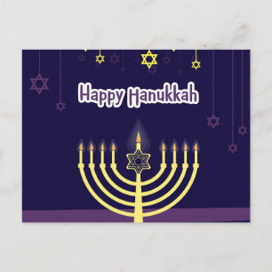 Happy Hanukkah Postcard