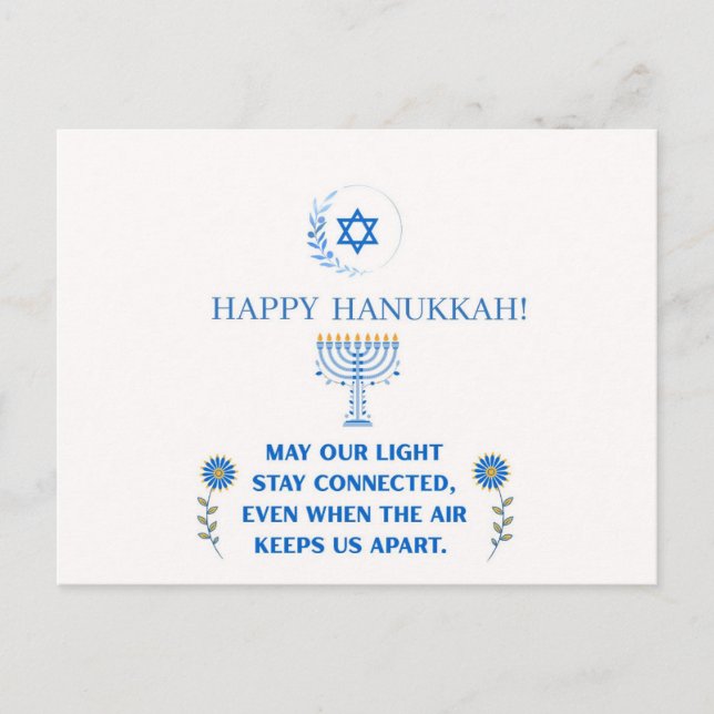 Happy Hanukkah! Postcard (Front)