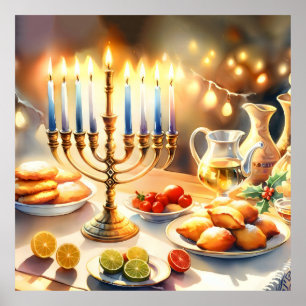 Happy Hanukkah Poster