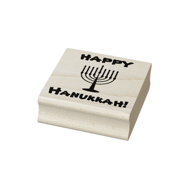 Happy Hanukkah Rubber Stamp (Stamp)