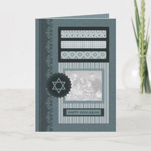 happy hanukkah (scrapbook) holiday card