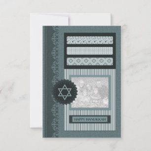 happy hanukkah (scrapbook) invitation