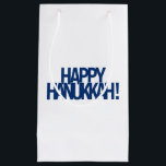 Happy Hanukkah! Small Gift Bag<br><div class="desc">Happy Hanukkah! Happy Chanukah! Either way you spell it,  celebrate happily with family and friends.</div>