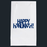 Happy Hanukkah! Small Gift Bag<br><div class="desc">Happy Hanukkah! Happy Chanukah! Either way you spell it, celebrate happily with family and friends.</div>