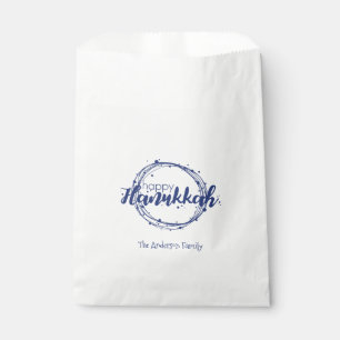 Happy Hanukkah Snow Bubbles Holiday Favour Bags