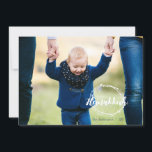 Happy Hanukkah Snow Bubbles Holiday Photo Card<br><div class="desc">Stylish and cute Happy Hanukkah Snow Bubbles Holiday Photo Card is perfect for all your friends and family this holiday season.  Customise the text with your family name and the year and swap out the picture for a photo of your kids,  pet,  or the whole family.</div>