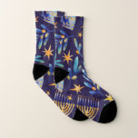 Happy Hanukkah  Socks<br><div class="desc">Happy Hanukkah Socks
Happy Hanukkah,  celebrating the Hanukkah holidays,  the Star of David. Perfect gift for funny Jewish friends,  family,  and your loved ones.</div>