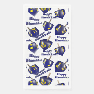 Happy Hanukkah Spinning Dreidel Napkin