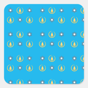 Happy Hanukkah Square Sticker