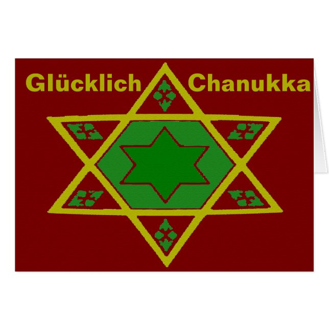Happy Hanukkah, Star of David (Front Horizontal)